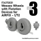 Inside The Armor Ita372031 1/72 Westland Wessex Wheels With Flotation Devices For Airfix