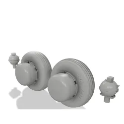 Inside The Armor Ita372031 1/72 Westland Wessex Wheels With Flotation Devices For Airfix