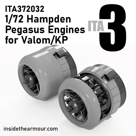 Inside The Armor Ita372032 1/72 Pegasus Engines For Valom Kp Hampden