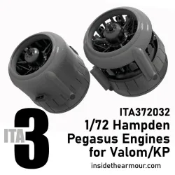 Inside The Armor Ita372032 1/72 Pegasus Engines For Valom Kp Hampden