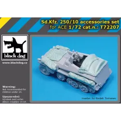 Black Dog T72207 1/72 Conversion Set For Sd Kfz 250/10 For Ace