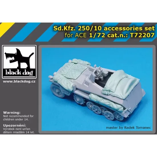 Black Dog T72207 1/72 Conversion Set For Sd Kfz 250/10 For Ace