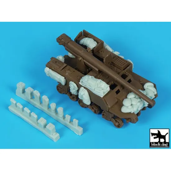 Black Dog T72210 1/72 Conversion Set For M12 Motor Gun Carriage For Italeri