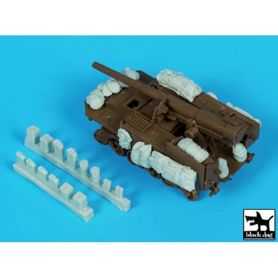 Black Dog T72210 1/72 Conversion Set For M12 Motor Gun Carriage For Italeri