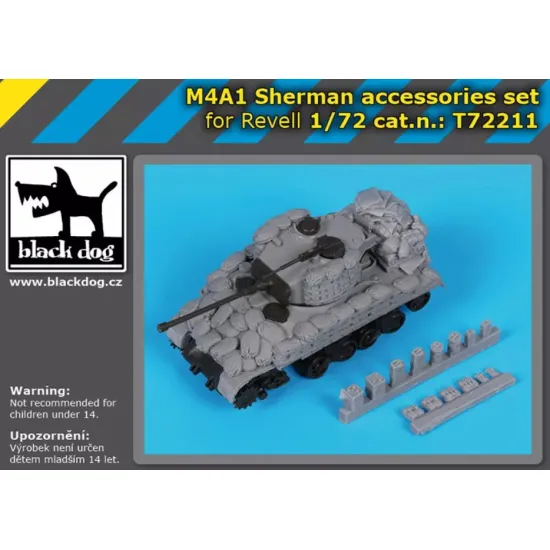 Black Dog T72211 1/72 Conversion Set For M4a1 Sherman For Revell