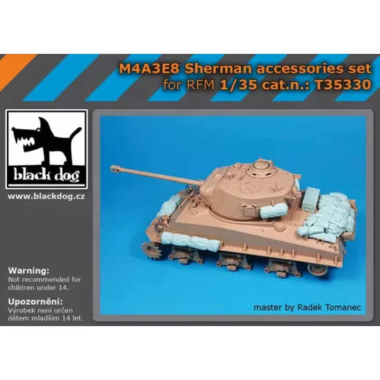 Black Dog T35330 1/35 Conversion Set For M4a3e8 Sherman For Rfm