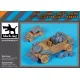 Black Dog T35333 1/35 Conversion Set For Kubelwagen Type 82 Big Set For Tamiya