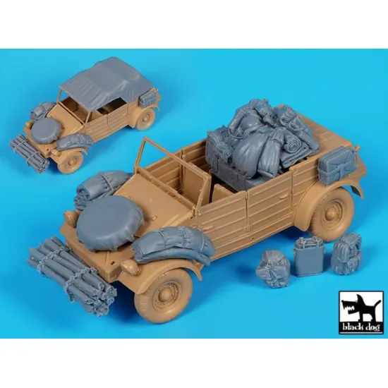 Black Dog T35333 1/35 Conversion Set For Kubelwagen Type 82 Big Set For Tamiya