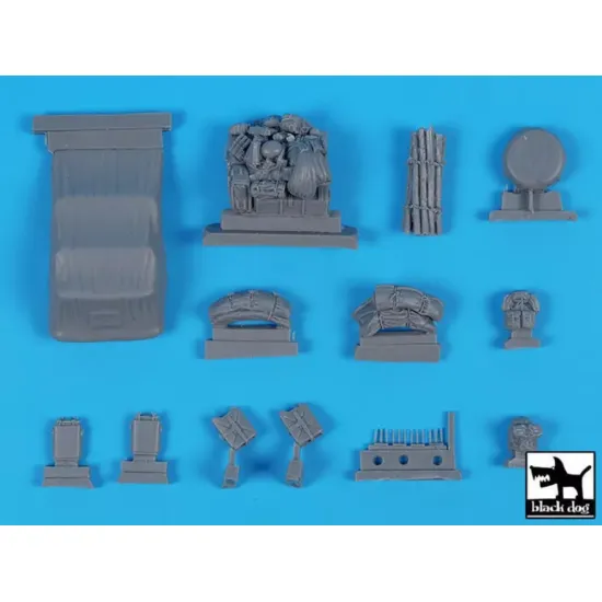 Black Dog T35333 1/35 Conversion Set For Kubelwagen Type 82 Big Set For Tamiya