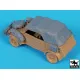 Black Dog T35333 1/35 Conversion Set For Kubelwagen Type 82 Big Set For Tamiya