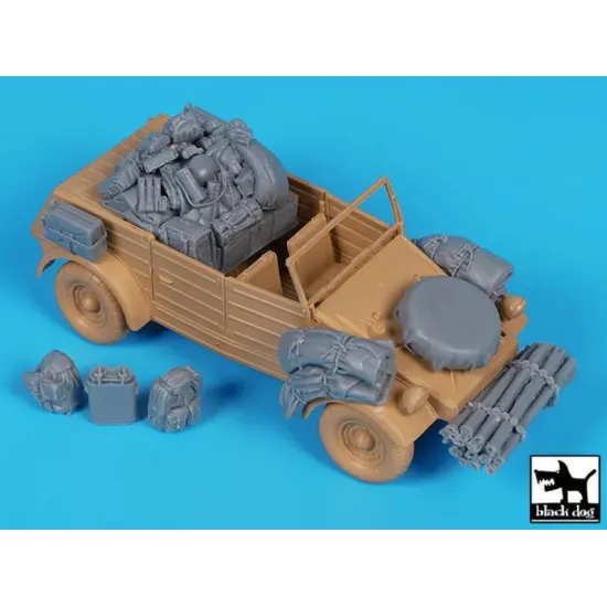 Black Dog T35333 1/35 Conversion Set For Kubelwagen Type 82 Big Set For Tamiya