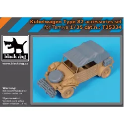 Black Dog T35334 1/35 Conversion Set For Kubelwagen Type 82 For Tamiya