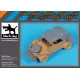 Black Dog T35334 1/35 Conversion Set For Kubelwagen Type 82 For Tamiya