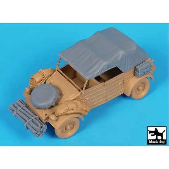 Black Dog T35334 1/35 Conversion Set For Kubelwagen Type 82 For Tamiya
