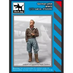 Black Dog F32191 1/32 German Pilot Wwii Figures Model Kit