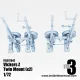 Inside The Armor Ita372042 1/72 2 Twin Mount Vickers K With Ring And Reflex Sights