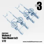 Inside The Armor Ita372042 1/72 2 Twin Mount Vickers K With Ring And Reflex Sights