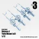 Inside The Armor Ita372042 1/72 2 Twin Mount Vickers K With Ring And Reflex Sights