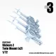 Inside The Armor Ita372042 1/72 2 Twin Mount Vickers K With Ring And Reflex Sights