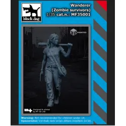 Black Dog Mf35001 1/35 Wanderer Zombie Survivors Figures Model Kit