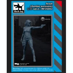 Black Dog Mf35002 1/35 Scout Zombie Survivors Figures Model Kit
