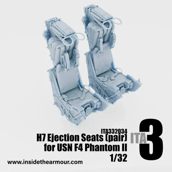 Inside The Armor Ita332034 1/32 H7 Seats Paired Usn Type For F4 Phantoms