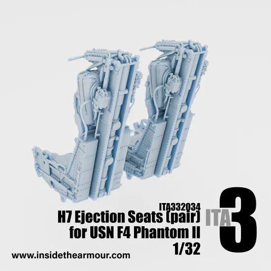 Inside The Armor Ita332034 1/32 H7 Seats Paired Usn Type For F4 Phantoms