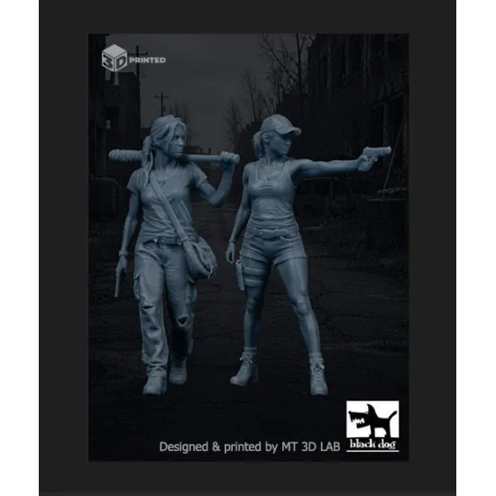 Black Dog Mf35003 1/35 Wanderer Scout Zombie Survivors Figures Model Kit
