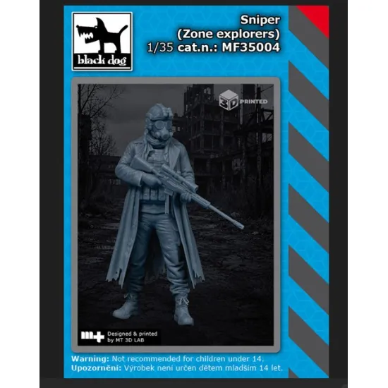 Black Dog Mf35004 1/35 Sniper Zone Explorers Figures Model Kit