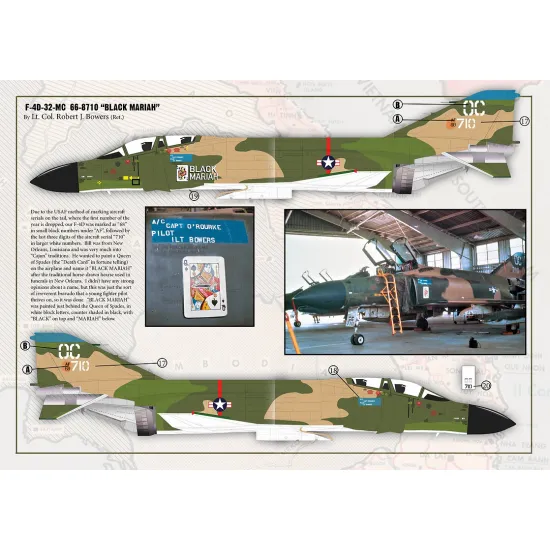 Inside The Armor D4801 1/48 Decal For 13th Tfs Mcdonnell F-4d Phantoms Over Vietnam