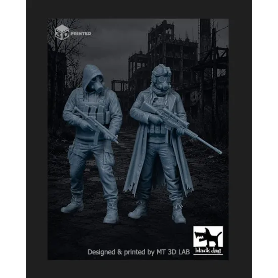 Black Dog Mf35006 1/35 Sniper Recon Zone Explorers Figures Model Kit