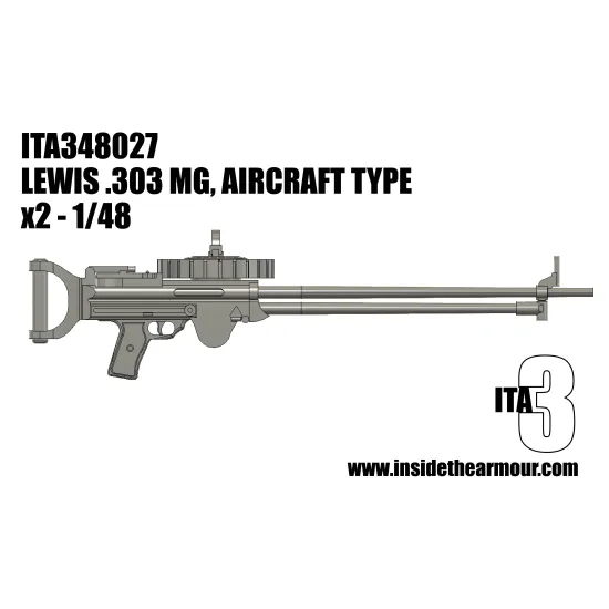 Inside The Armor Ita348027 1/48 2 Lewis Gun 303 Aircraft Type
