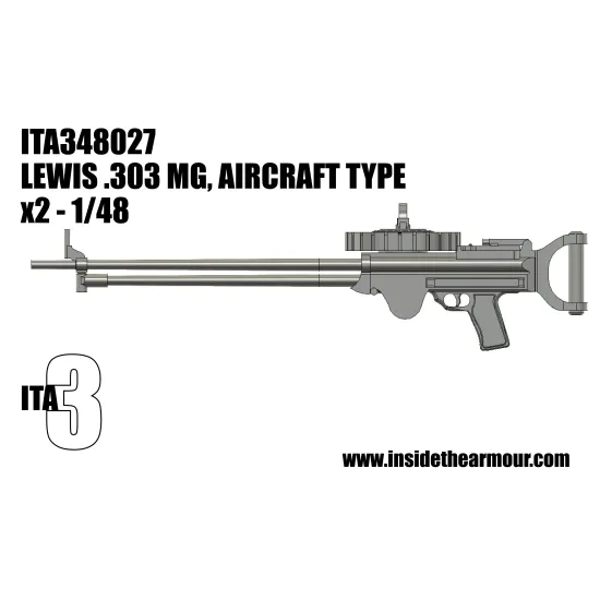 Inside The Armor Ita348027 1/48 2 Lewis Gun 303 Aircraft Type