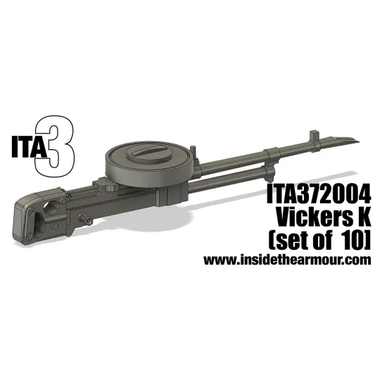 Inside The Armor Ita372004 1/72 Vickers K Mg 10pcs