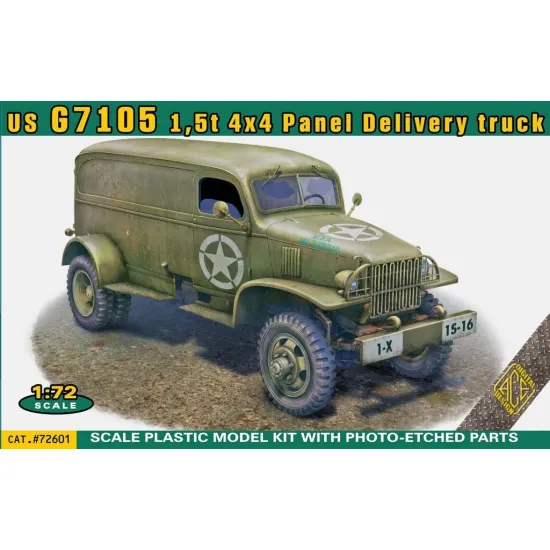 Ace 72601 1/72 Us G7105 G506 Panel Delivery Truck Plastic Model Kit