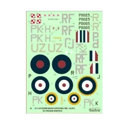 Model Maker D72074a 1/72 Decal For Spitfire Mk I/Ii In Polish Service