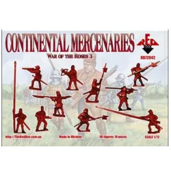 Red Box 72042 1/72 War Of The Roses 3 Continental Mercenaries 40 Figures 10 Poses
