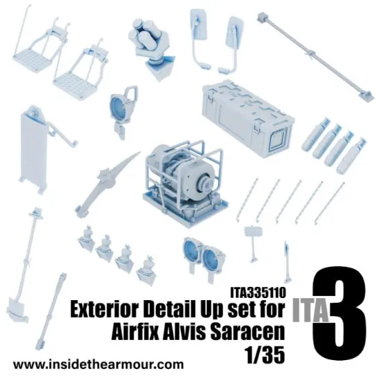 Inside The Armor Ita335110 1/35 Saracen Exterior Detail Up Set For Airfix