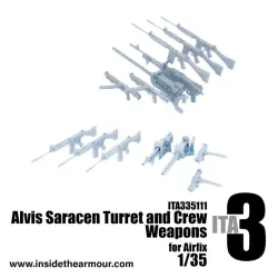 Inside The Armor Ita335111 1/35 Saracen Turret Crew Weapon Set For Airfix