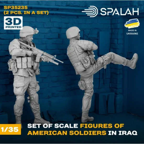 Spalah 35235 1/35 Set Of Figures American Soldiers In Iraq 2 Pcs