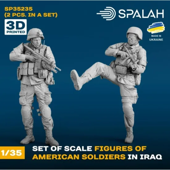 Spalah 35235 1/35 Set Of Figures American Soldiers In Iraq 2 Pcs