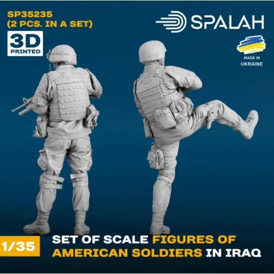 Spalah 35235 1/35 Set Of Figures American Soldiers In Iraq 2 Pcs