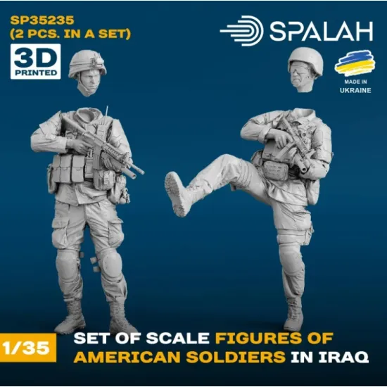 Spalah 35235 1/35 Set Of Figures American Soldiers In Iraq 2 Pcs