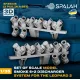 Spalah 35335 1/35 Set Of Scale Model For The Leopard Smoke 6/2 Discharger System 2 Pcs