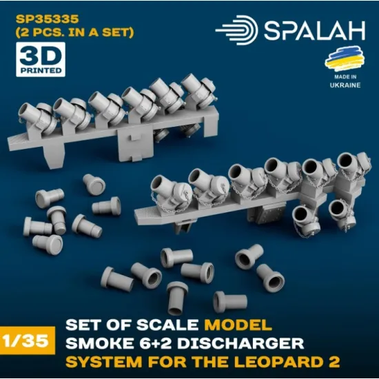 Spalah 35335 1/35 Set Of Scale Model For The Leopard Smoke 6/2 Discharger System 2 Pcs
