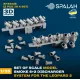 Spalah 35335 1/35 Set Of Scale Model For The Leopard Smoke 6/2 Discharger System 2 Pcs
