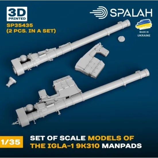 Spalah 35435 1/35 Set Of Scale Model Igla-1 9k310 Manpads 2 Pcs