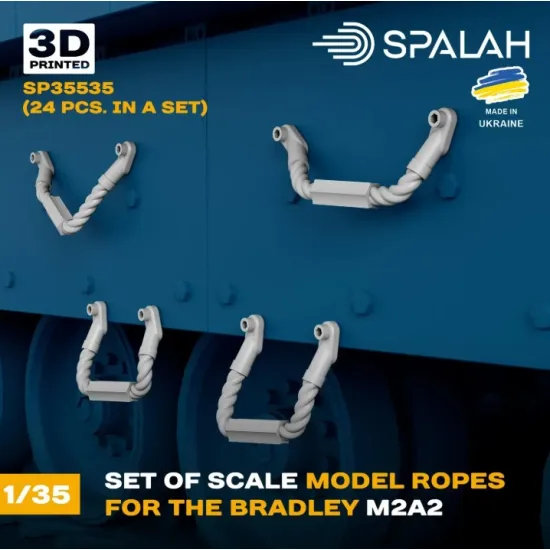 Spalah 35535 1/35 Set Of Scale Models Ropes For The Bradley M2a2 24 Pcs