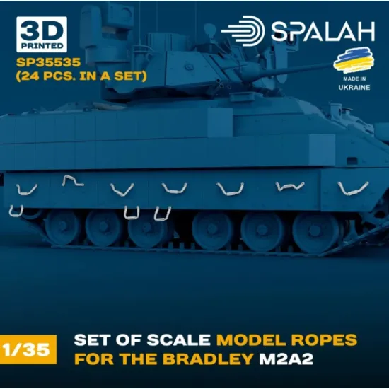 Spalah 35535 1/35 Set Of Scale Models Ropes For The Bradley M2a2 24 Pcs