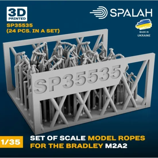 Spalah 35535 1/35 Set Of Scale Models Ropes For The Bradley M2a2 24 Pcs